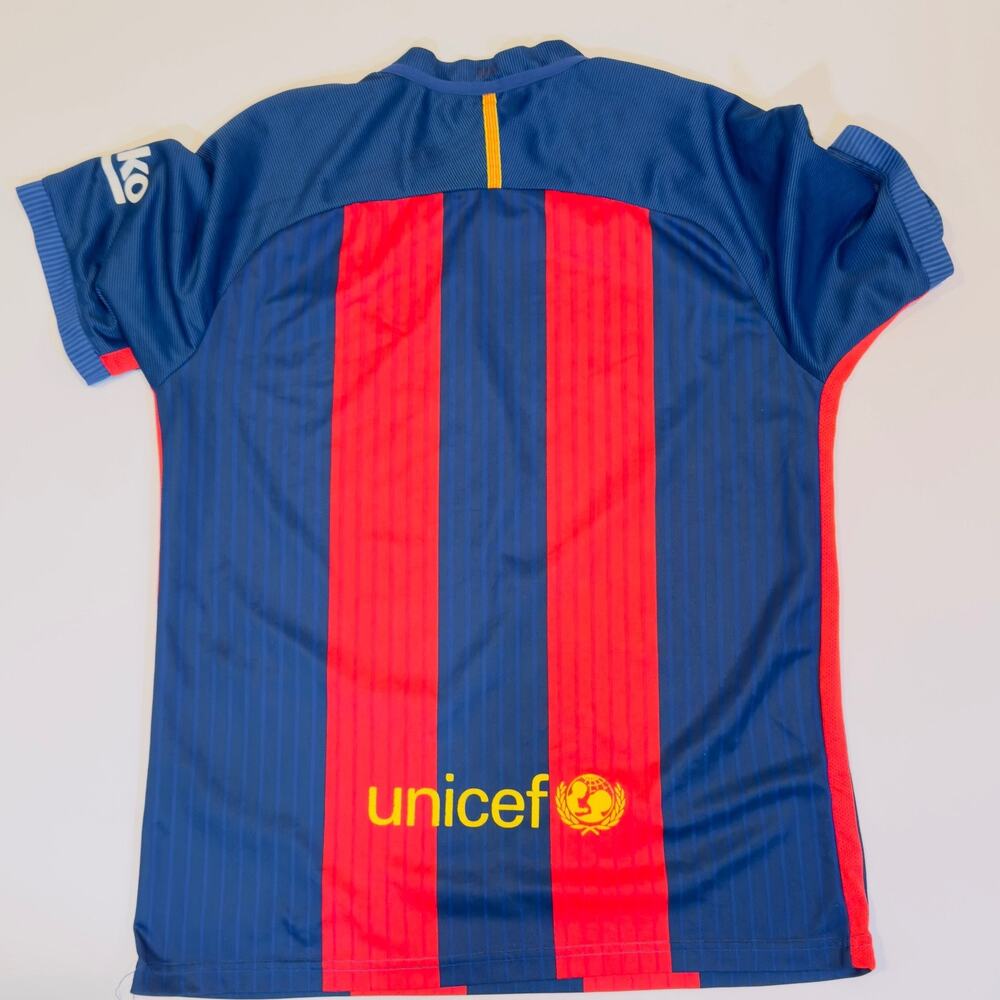 Nike FC Barcelona 2016/17 Home Jersey Men’s L Authentic Blaugrana Soccer Shirt - Picture 9 of 11